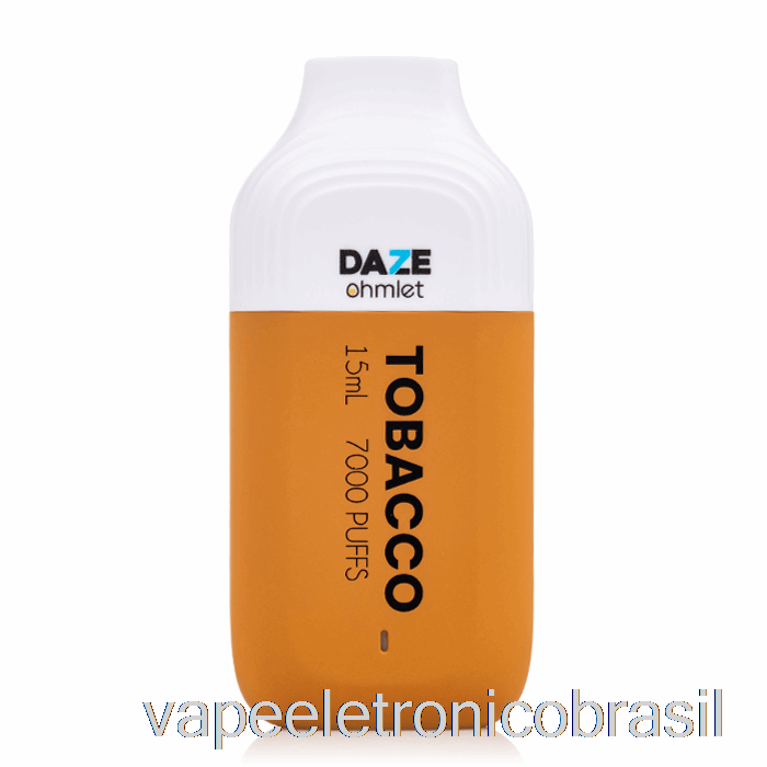 Vape Eletrônico 7 Daze Ohmlet 7000 Tabaco Descartável
